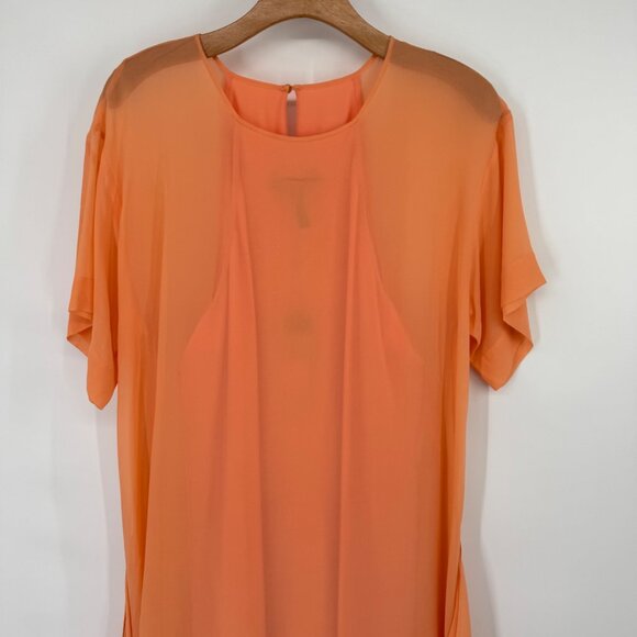 BCBGMAXAZRIA womens Sharon Bright Nectar silk dress size medium new $228 - Picture 10 of 12